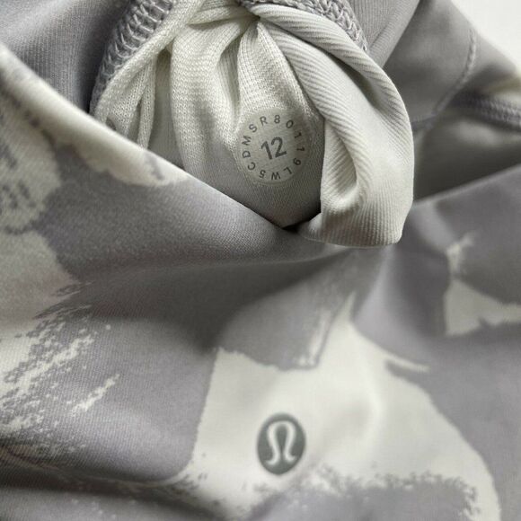 Lululemon Wunder Under High Rise Tight Luxtreme Flower Pop White Silver - Picture 6 of 14